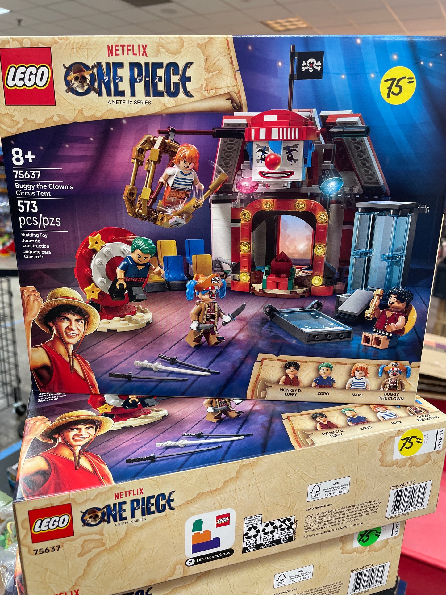 LEGO NETFLIX One Piece Buggy the Clown Circus Tent 75637
