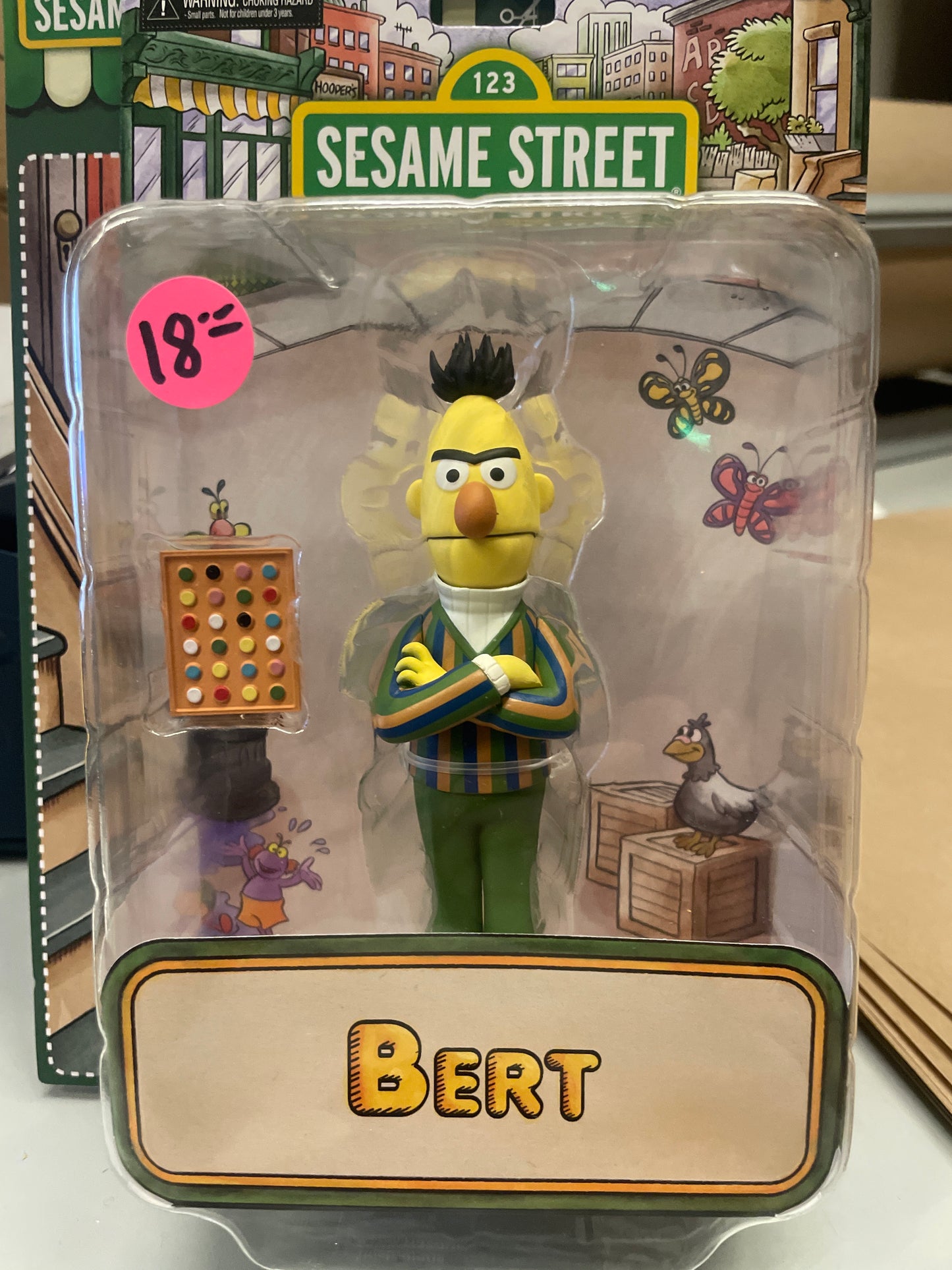 Neca Sesame Street Toony TV BERT Action Figure new