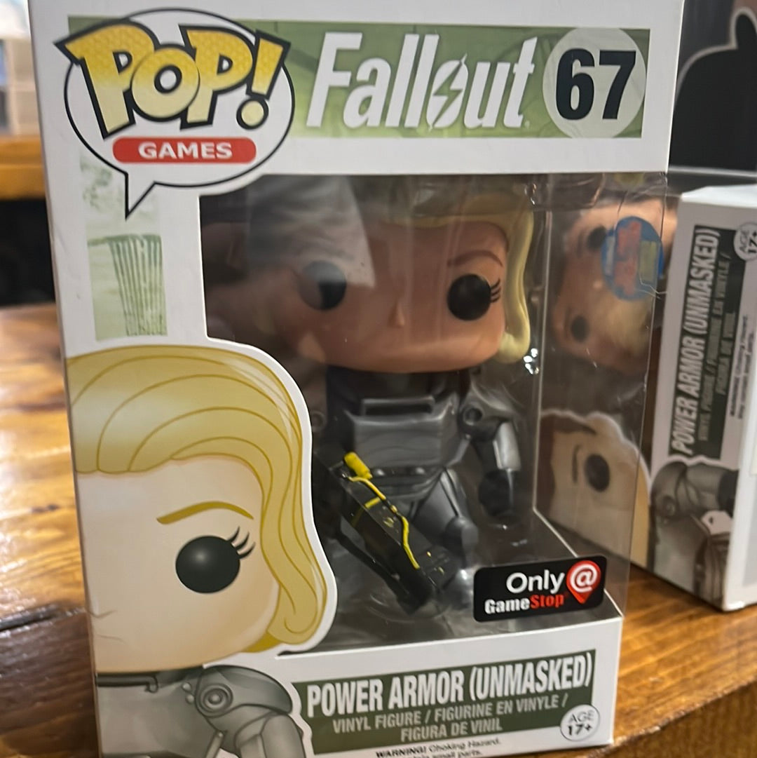 Fallout Power Armor 67 Unmasked exclusive Funko Pop! Vinyl figure games