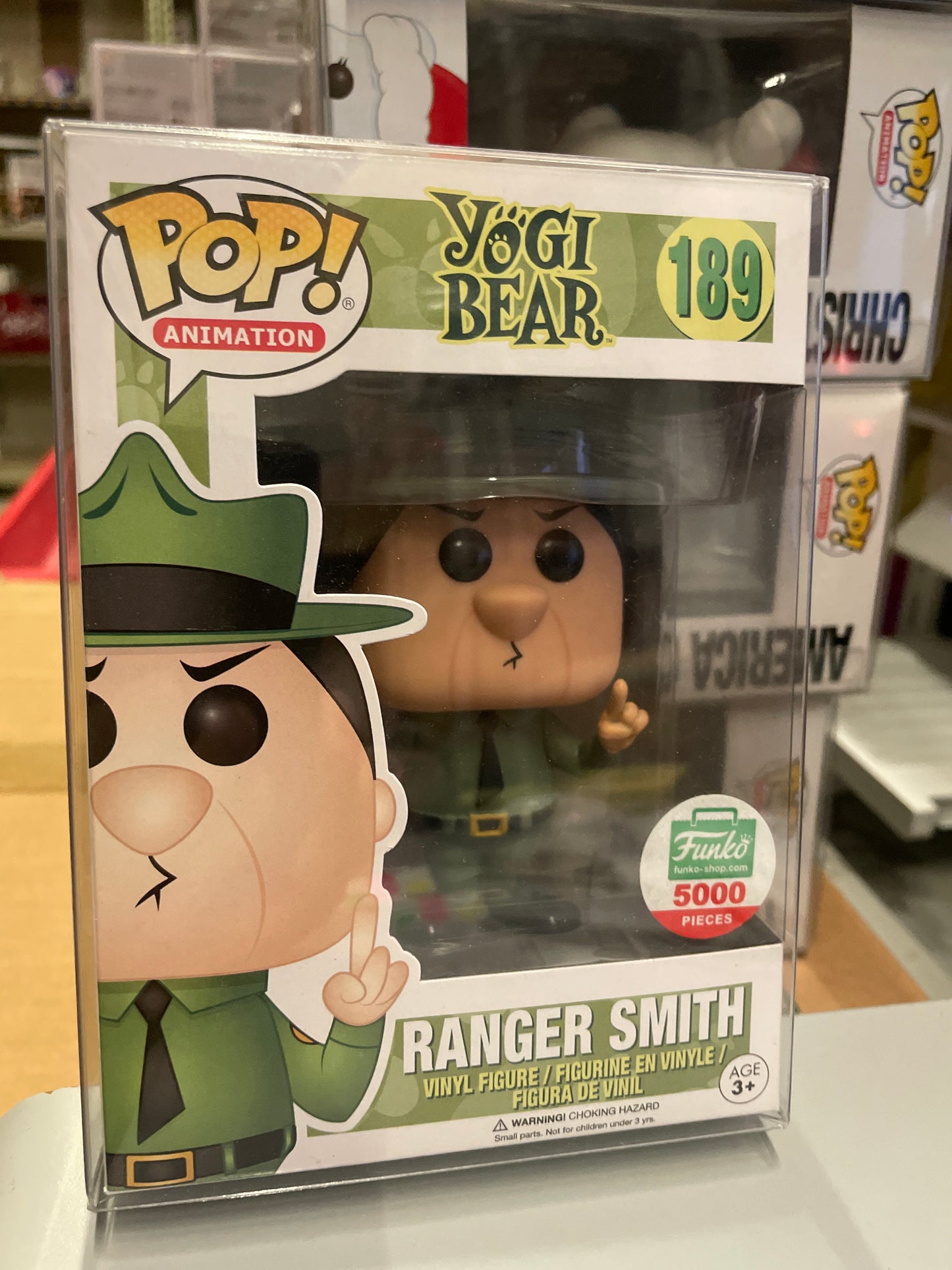 Hanna Barbara yogi bear Ranger smith 189 Exclusive Funko Pop! Vinyl figure