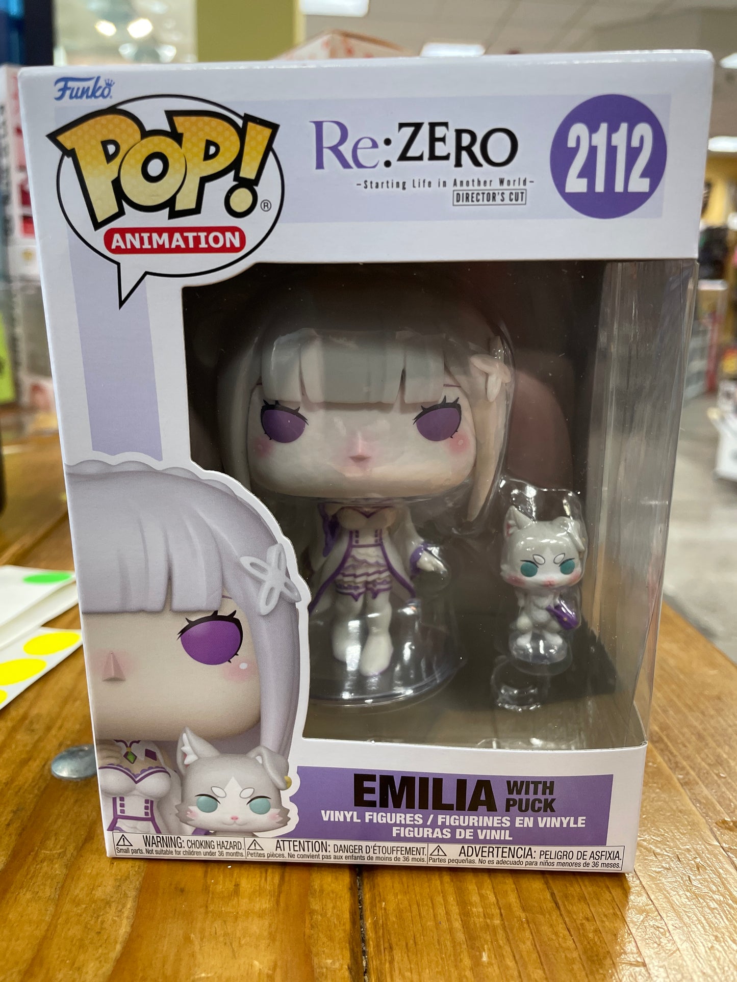 Re:Zero-Emilia with Puck # 2112 Funko pop vinyl figure