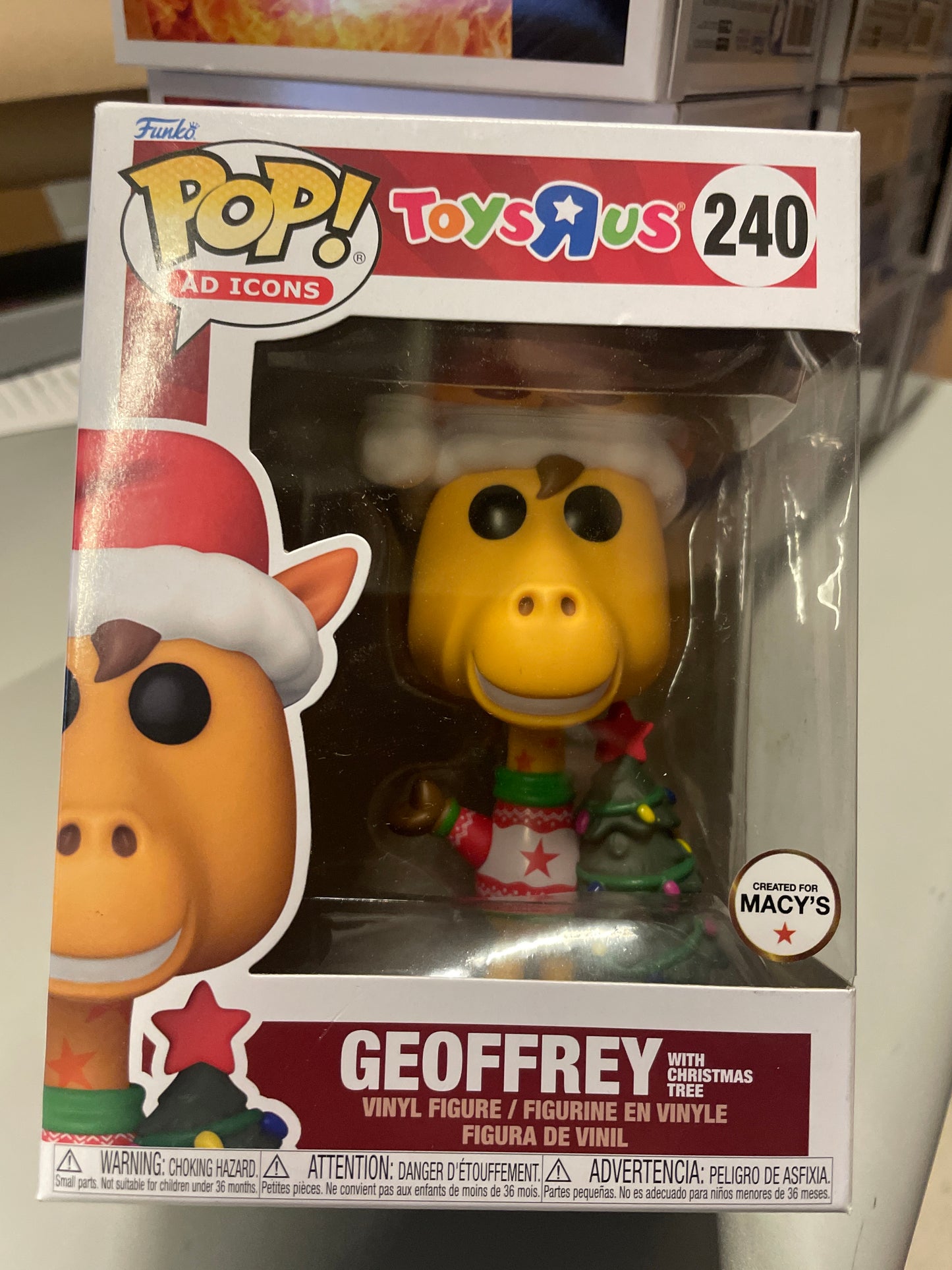 Geoffrey 240 exclusive Funko Pop! Vinyl Figure ad icons