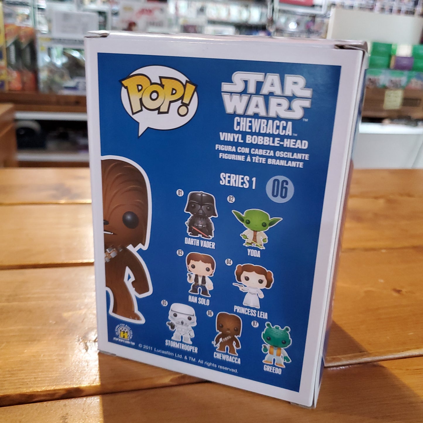 Star Wars Chewbacca blue box original Funko Pop! Vinyl Figure