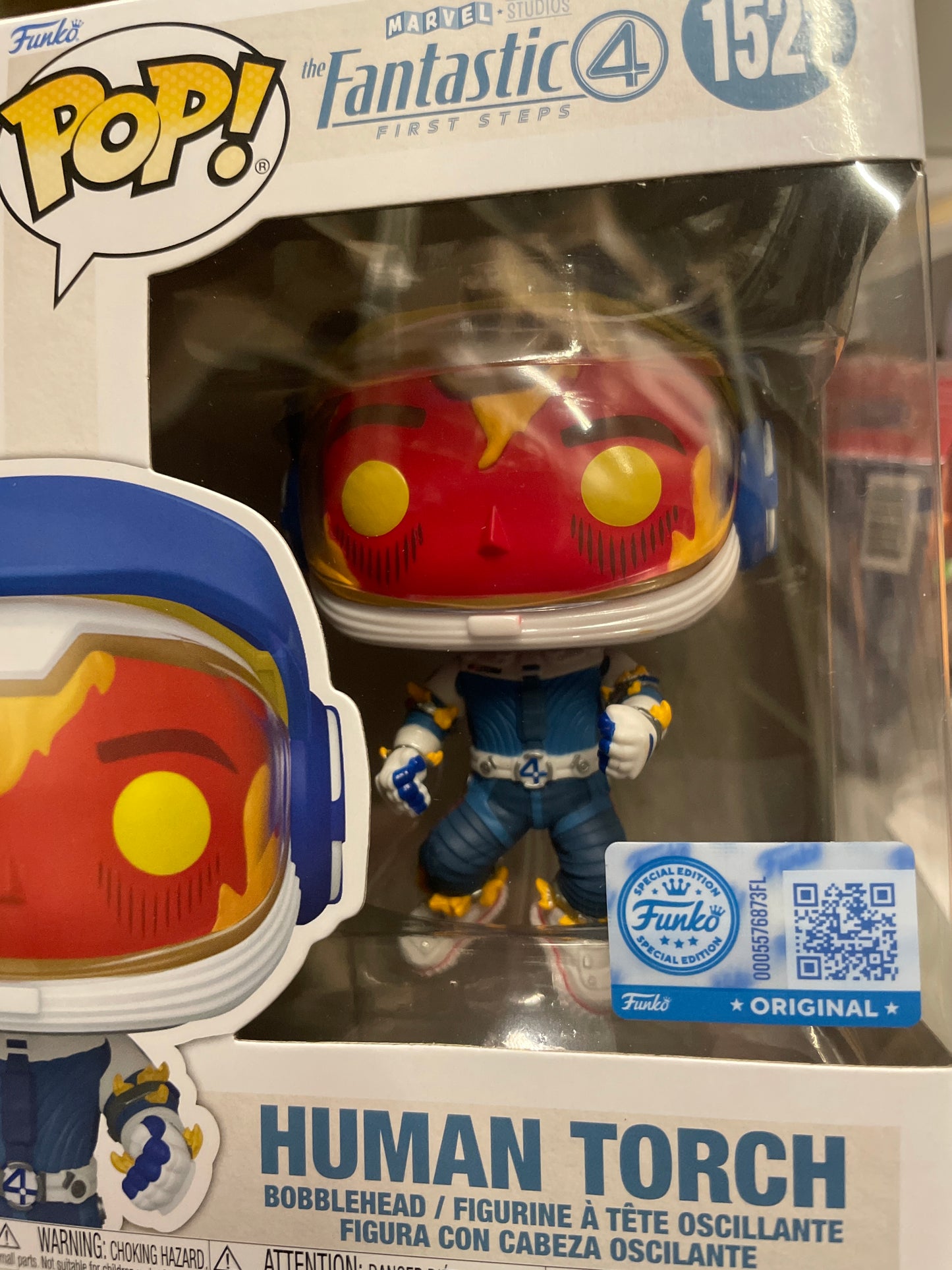 Fantastic Four human torch exclusive 1521 Funko Pop! Vinyl Figure Marvel