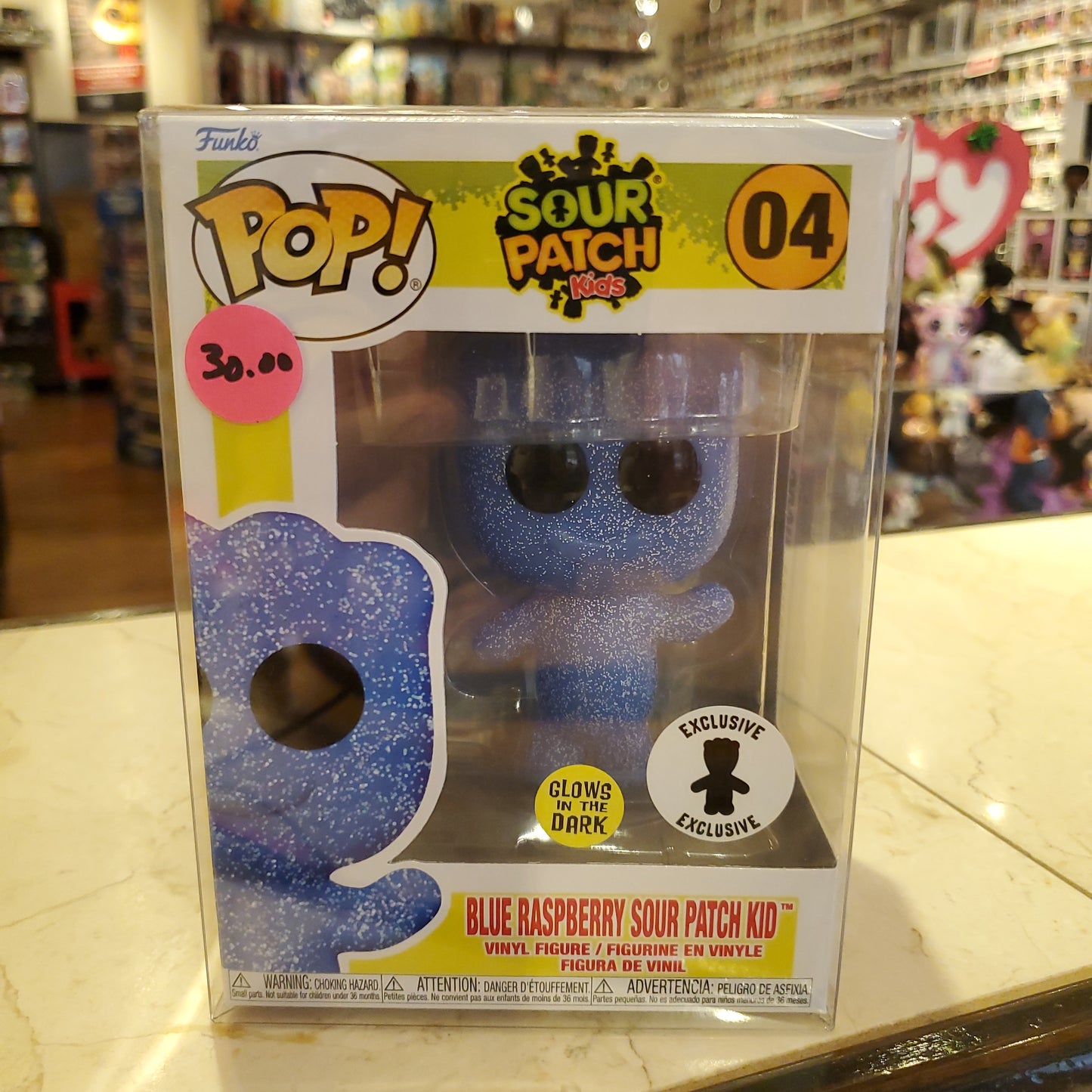 Sour Patch Kids - Blue Raspberry #04 (GITD) - Funko Pop! Vinyl figure (ad icons)
