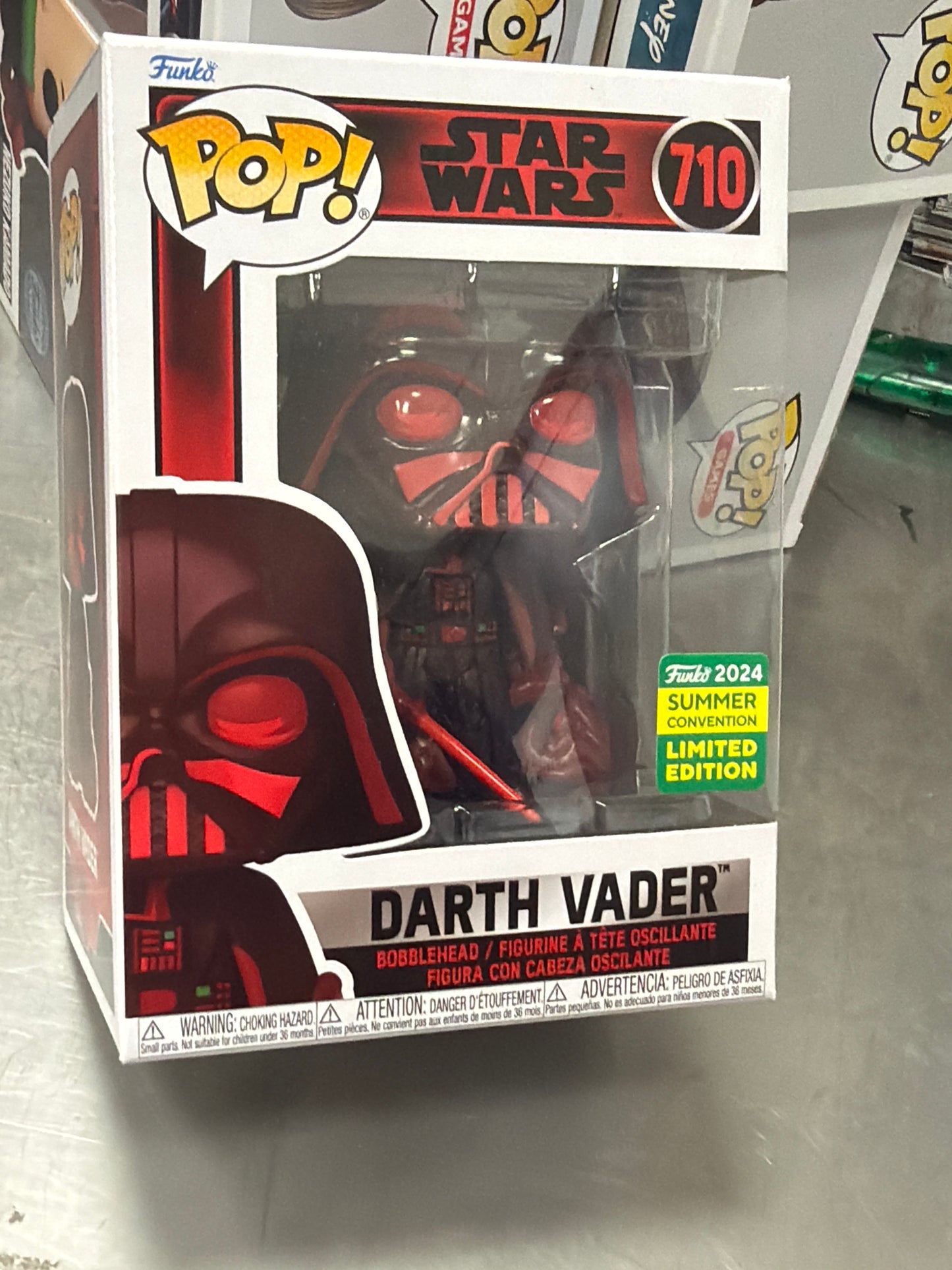 Star Wars Darth Vader red flames 710 exclusive Funko Pop! Vinyl Figure