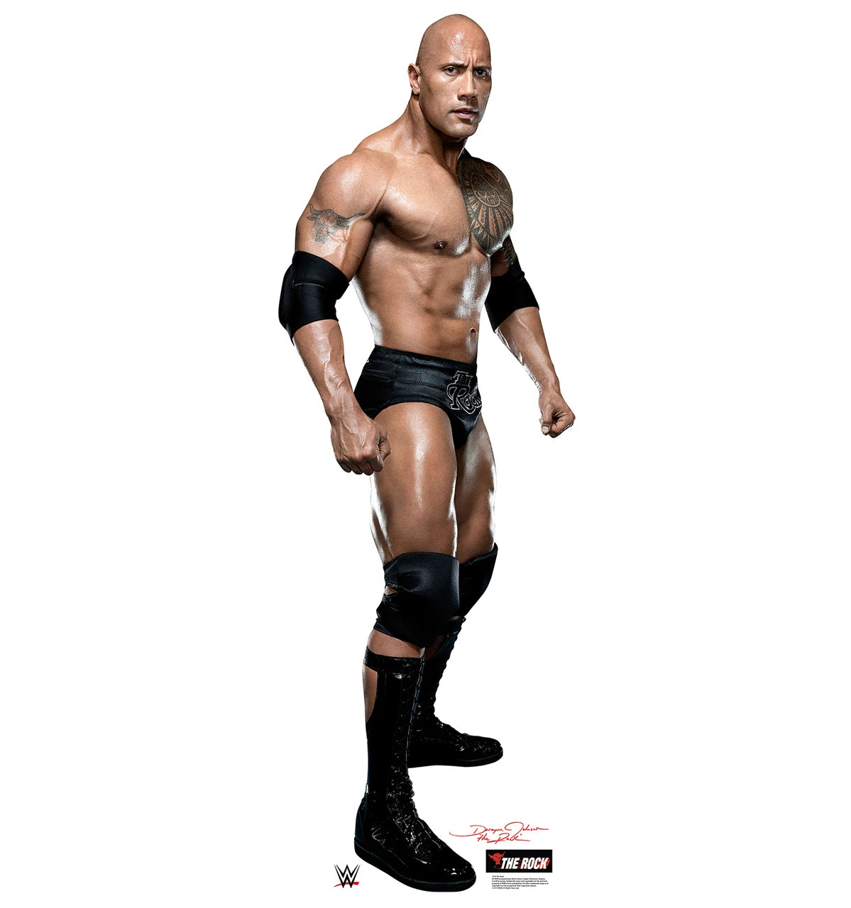 WWE The Rock Shirtless - LIFE SIZE STANDEE cardboard stand up NEW