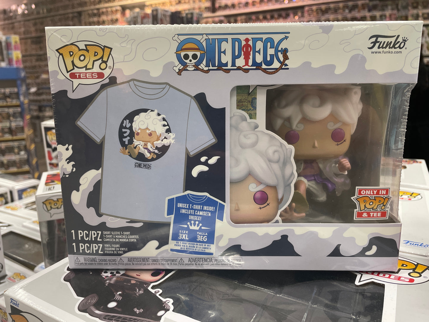 One Piece Luffy Gear 5 T-shirt & pop bundle