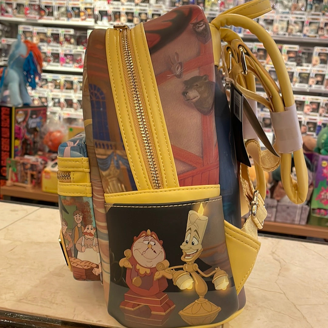 Loungefly beauty and the beast mini backpack