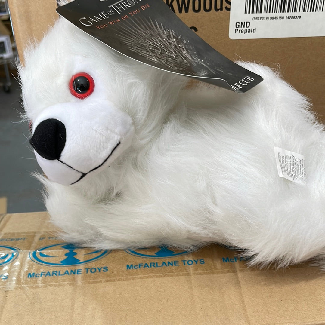 Dire Wolf Plush Ghost Stuffed Animal Game Of Thrones Game Of