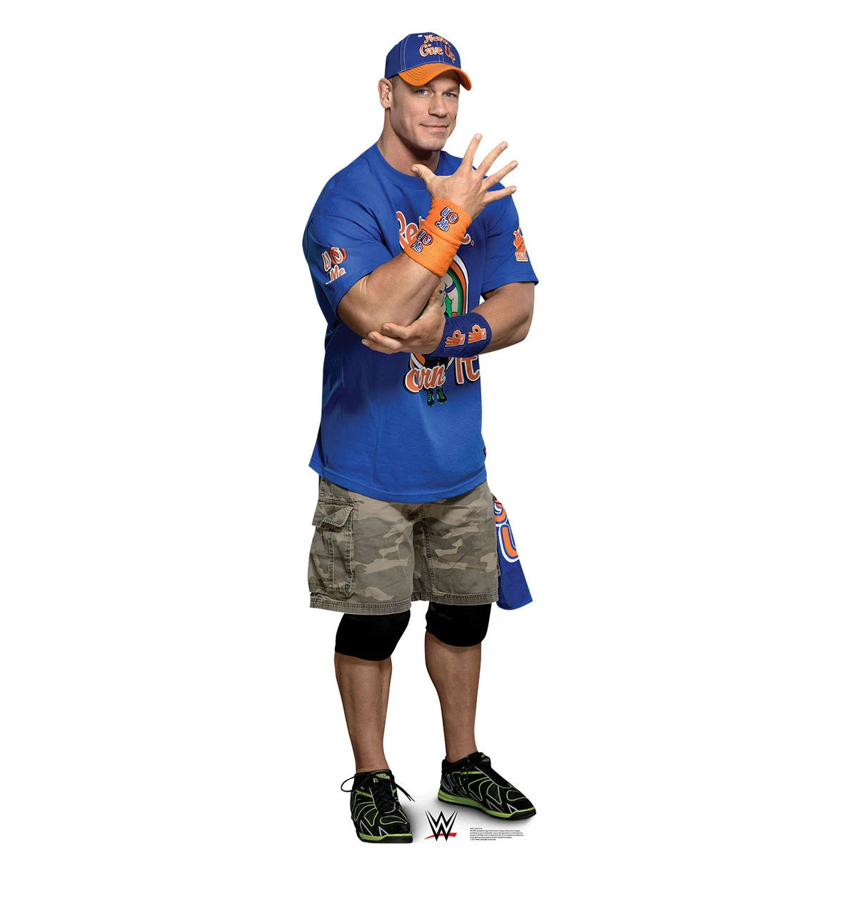 WWE John Cena Blue four- LIFE SIZE STANDEE cardboard stand up NEW