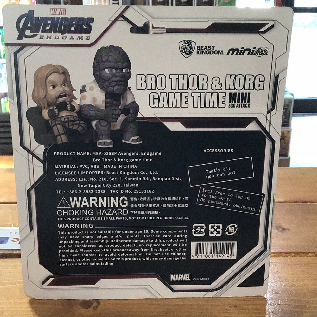 Avengers Endgame - Bro Thor & Korg Game Time - Mini Egg Attack - Beast Kingdom