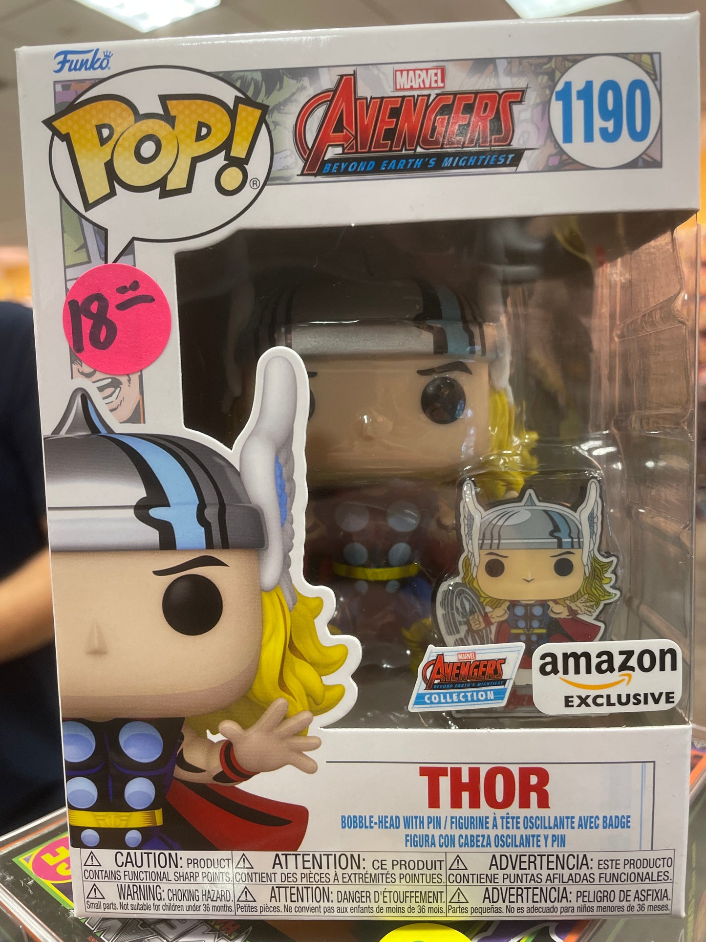 Avengers Beyond Earths Mightiest- Thor #1190 Amazon exclusive - Funko Pop! Vinyl Figure marvel