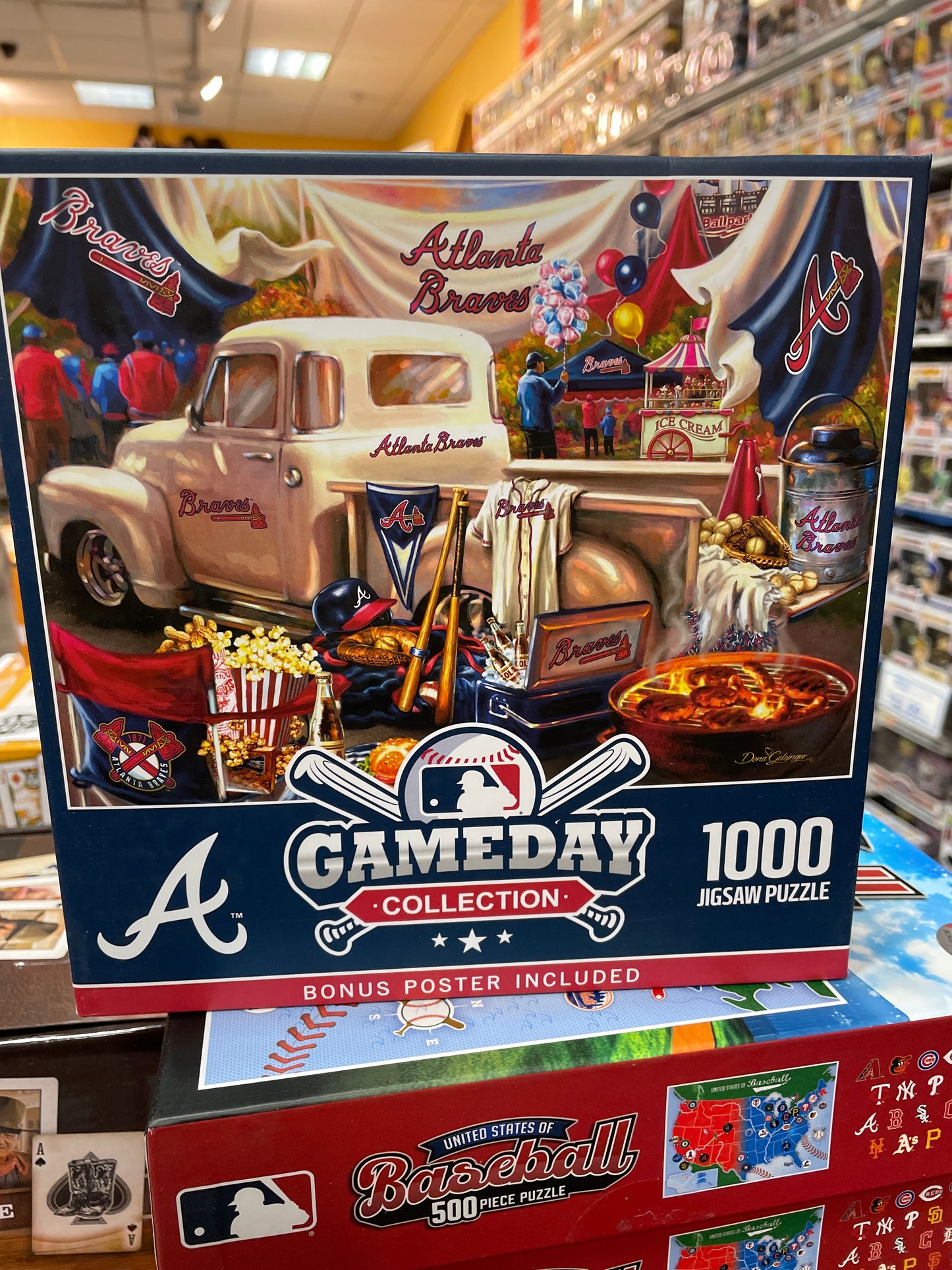 Atlanta Braves Gameday Collection 1000 piece puzzle new