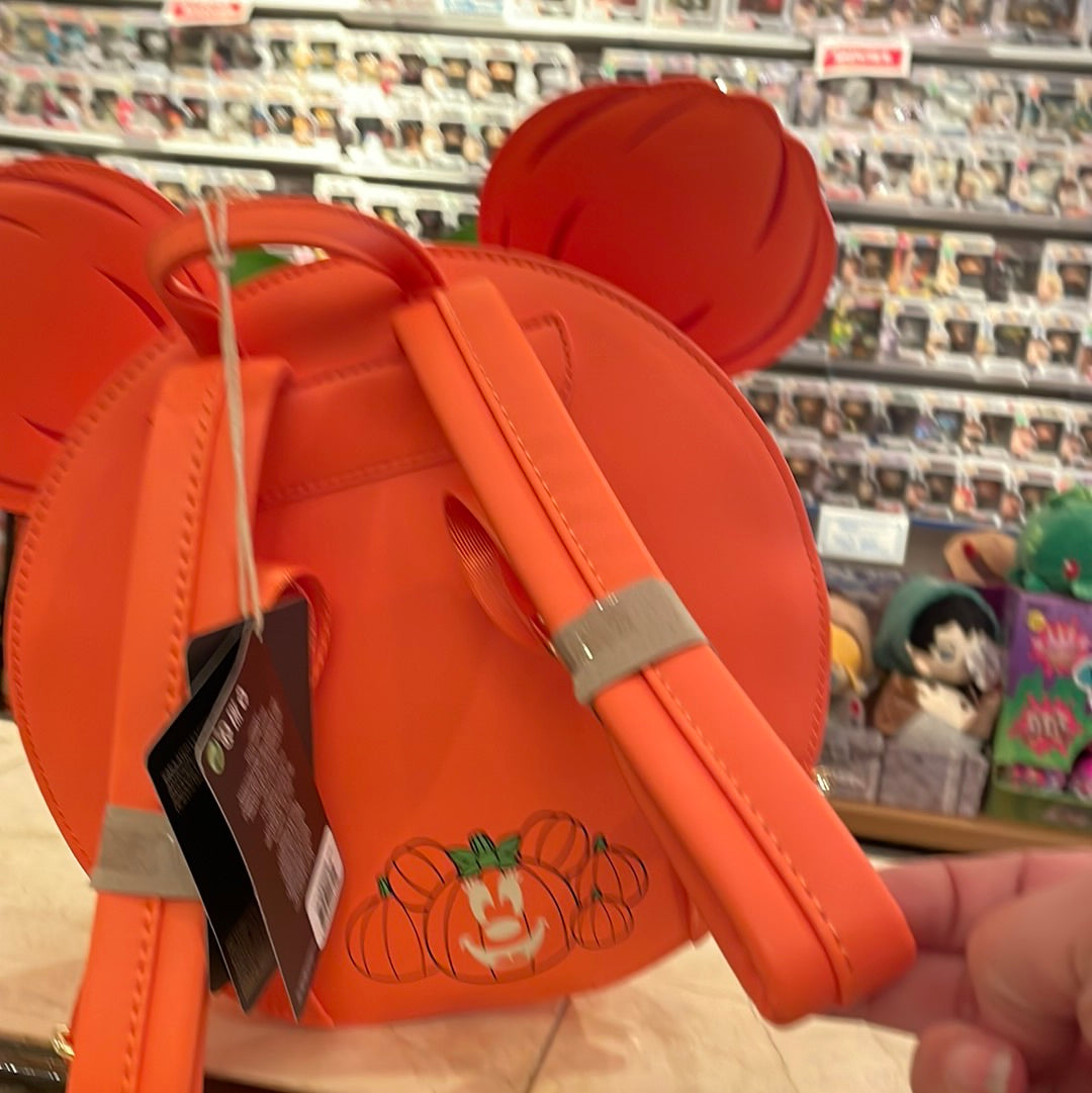 Loungefly, Minnie, mouse, pumpkin, mini backpack