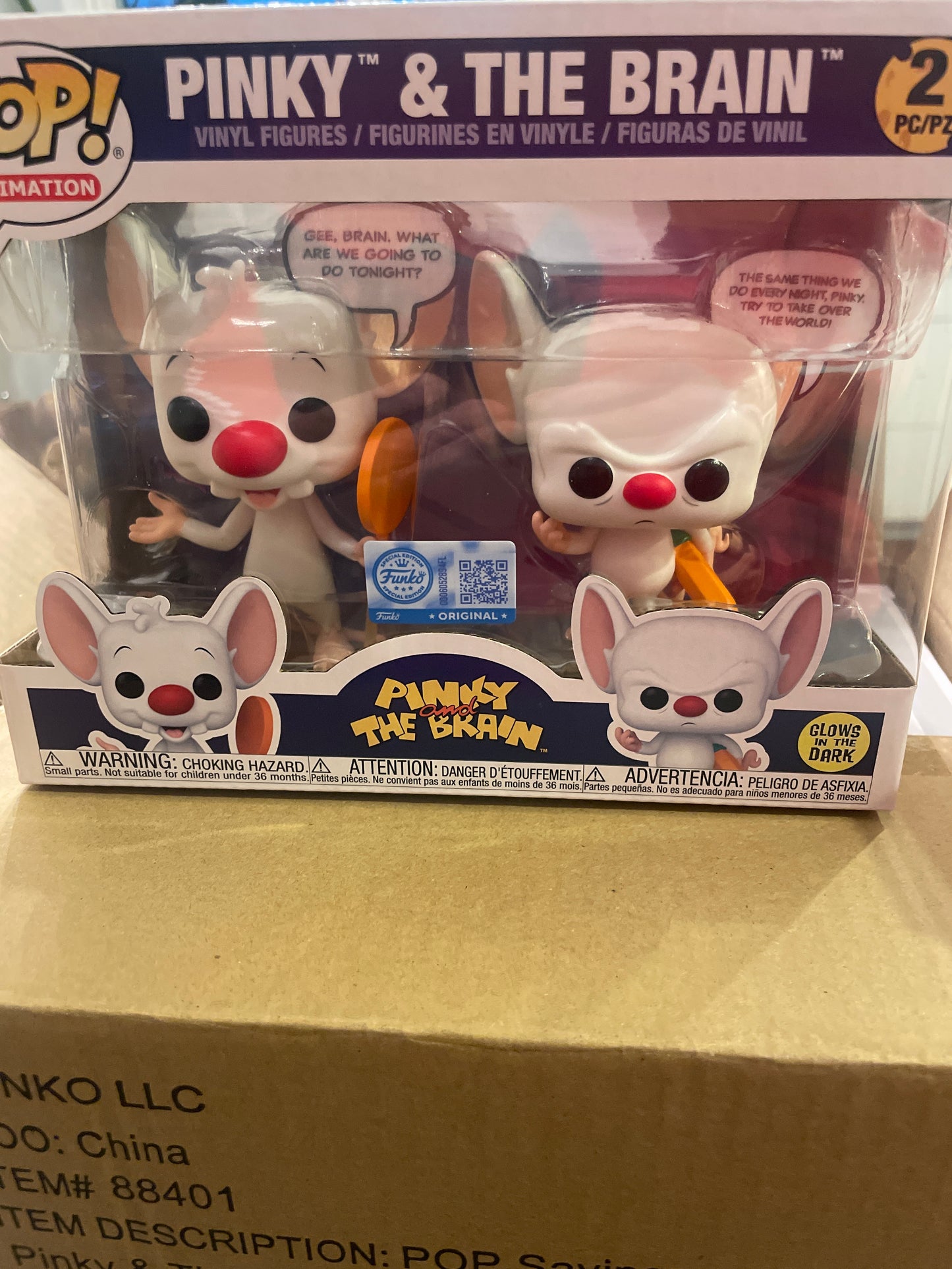 Pinky & The Brain 2 pack exclusive Funko Pop! Vinyl figure