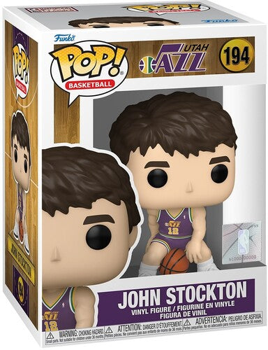 Hardwood Classics Utah Jazz John Stockton 194 Funko Pop! Vinyl Figure sports