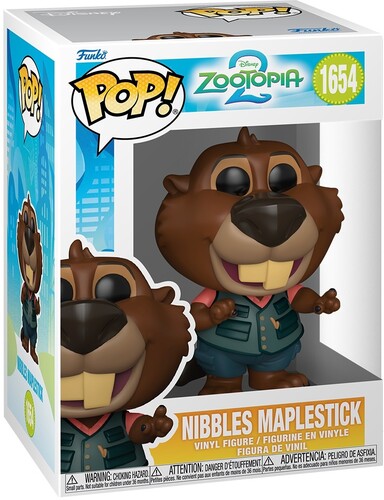 Zootopia 2 Nibbles Maplestick 1654 Funko Pop Vinyl Figure disney