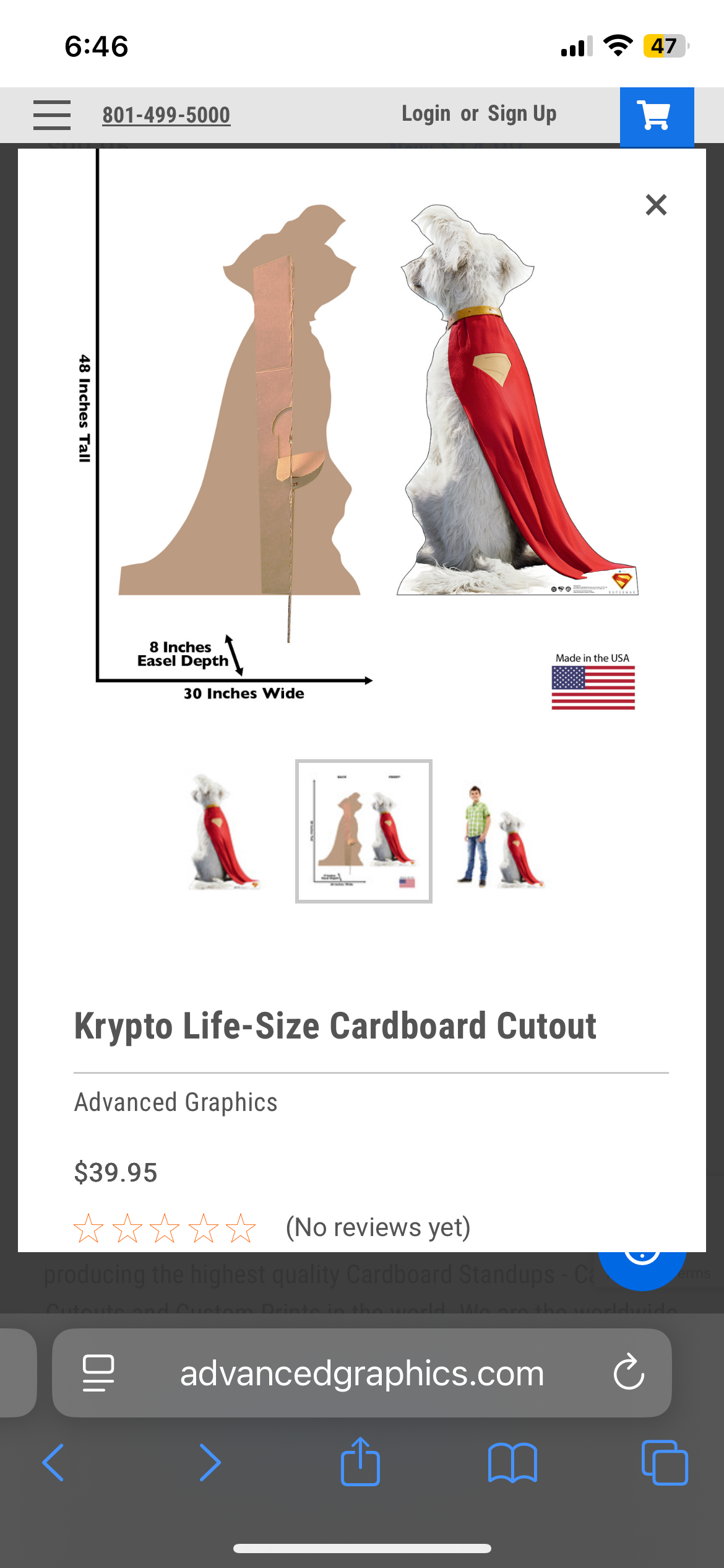 PREORDER LIFE SIZE Krypto do Superman 2025 STANDEE cardboard stand up