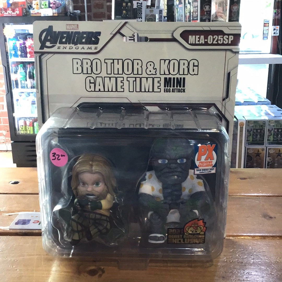Avengers Endgame - Bro Thor & Korg Game Time - Mini Egg Attack - Beast Kingdom