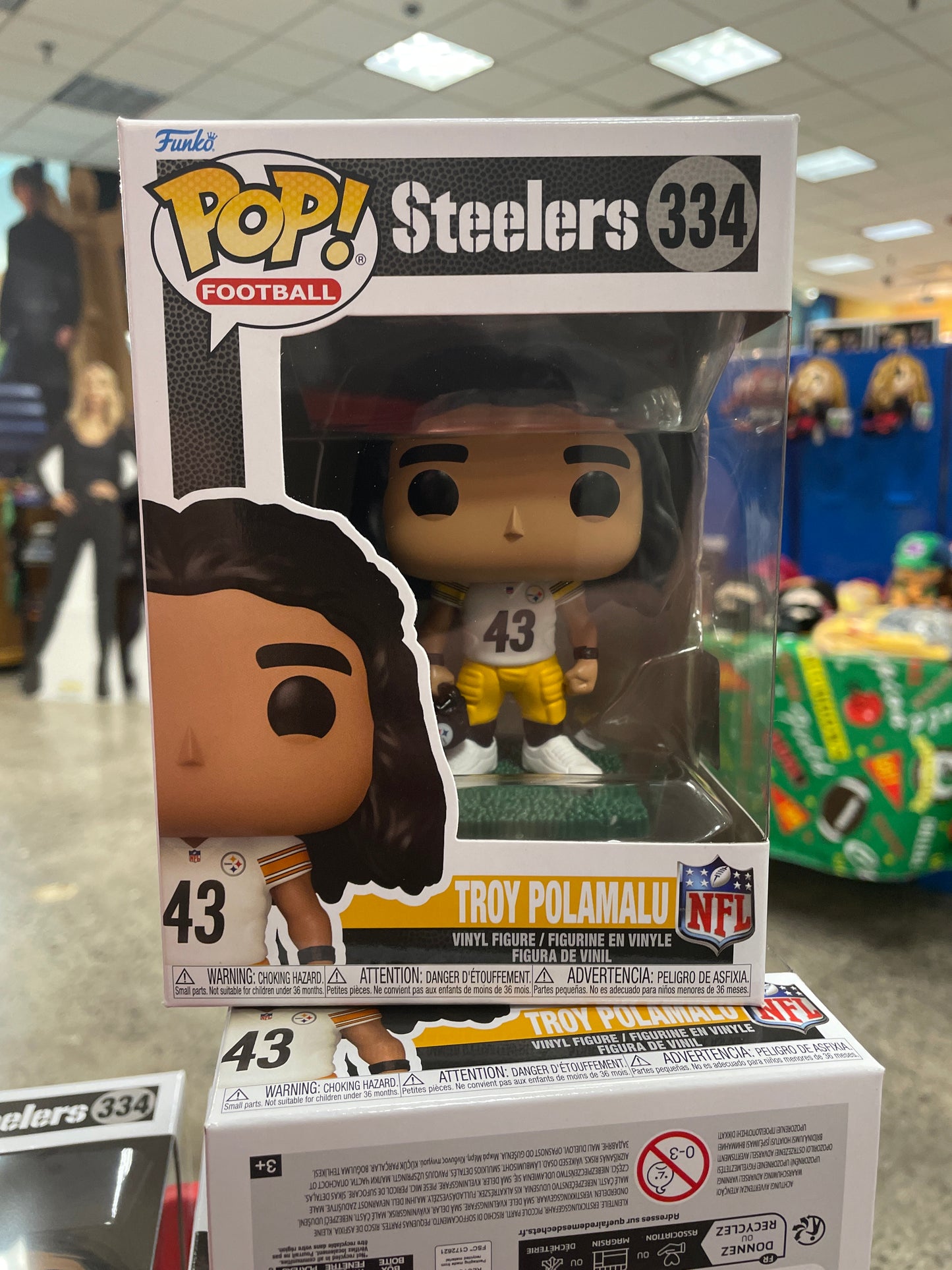 NFL Steelers Troy Polamalu 334 Funko Pop! Vinyl Figure sports