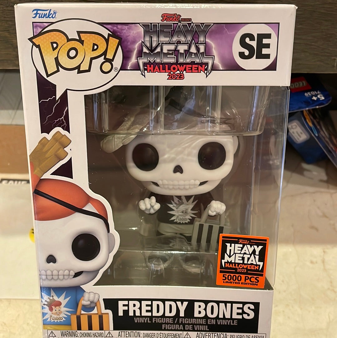 Freddy Bones heavy metal halloween Funko Pop! Vinyl figure