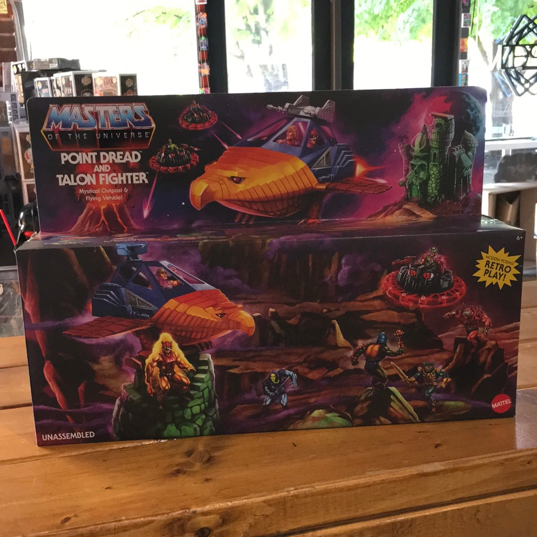 Masters of the Universe - Point Dread and Talon Fighter - Mystical Outpost and Flying Vehicle
