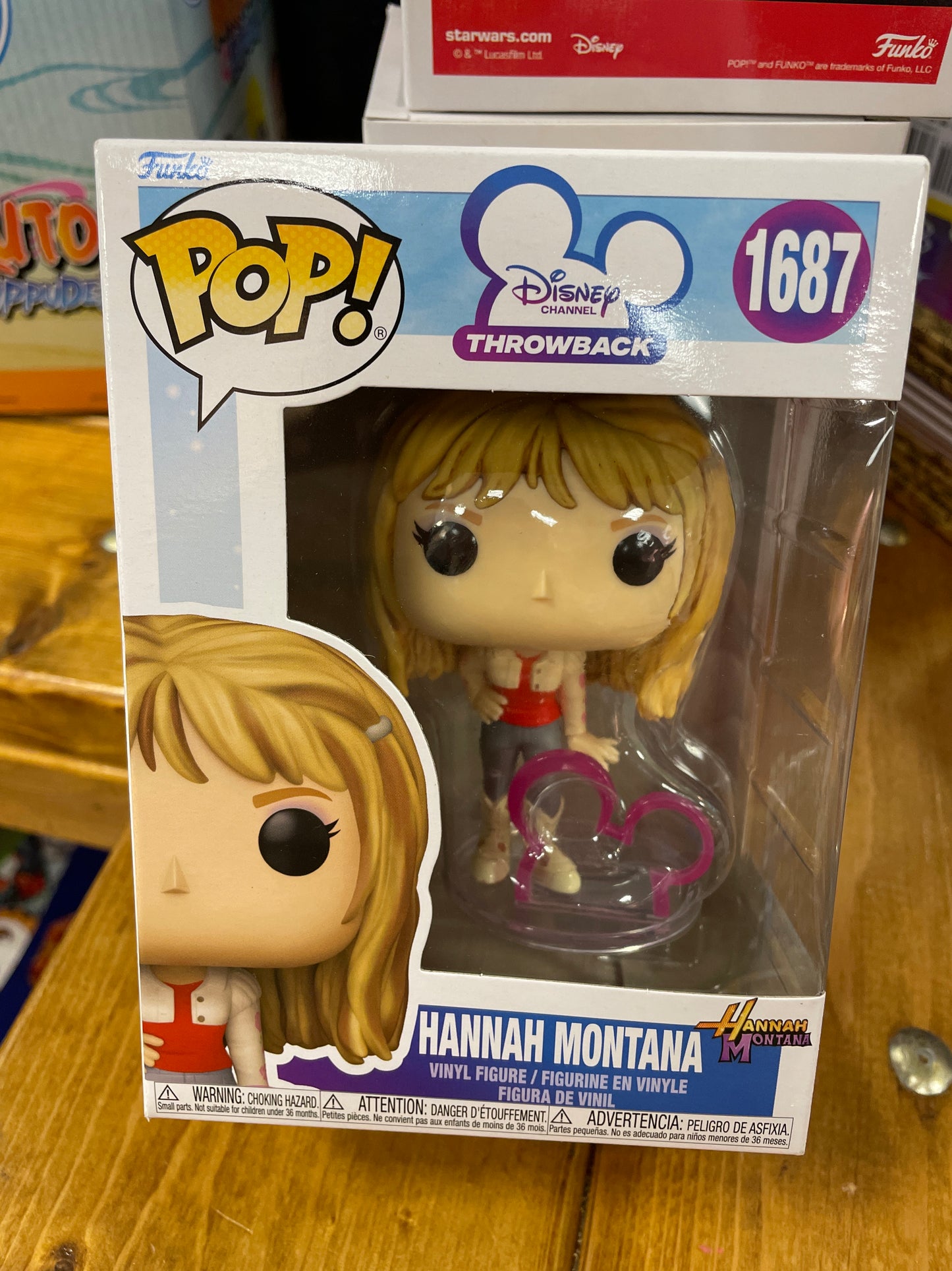 Disney throwback Hannah Montana 1687 Funko Pop! Vinyl figure rocks