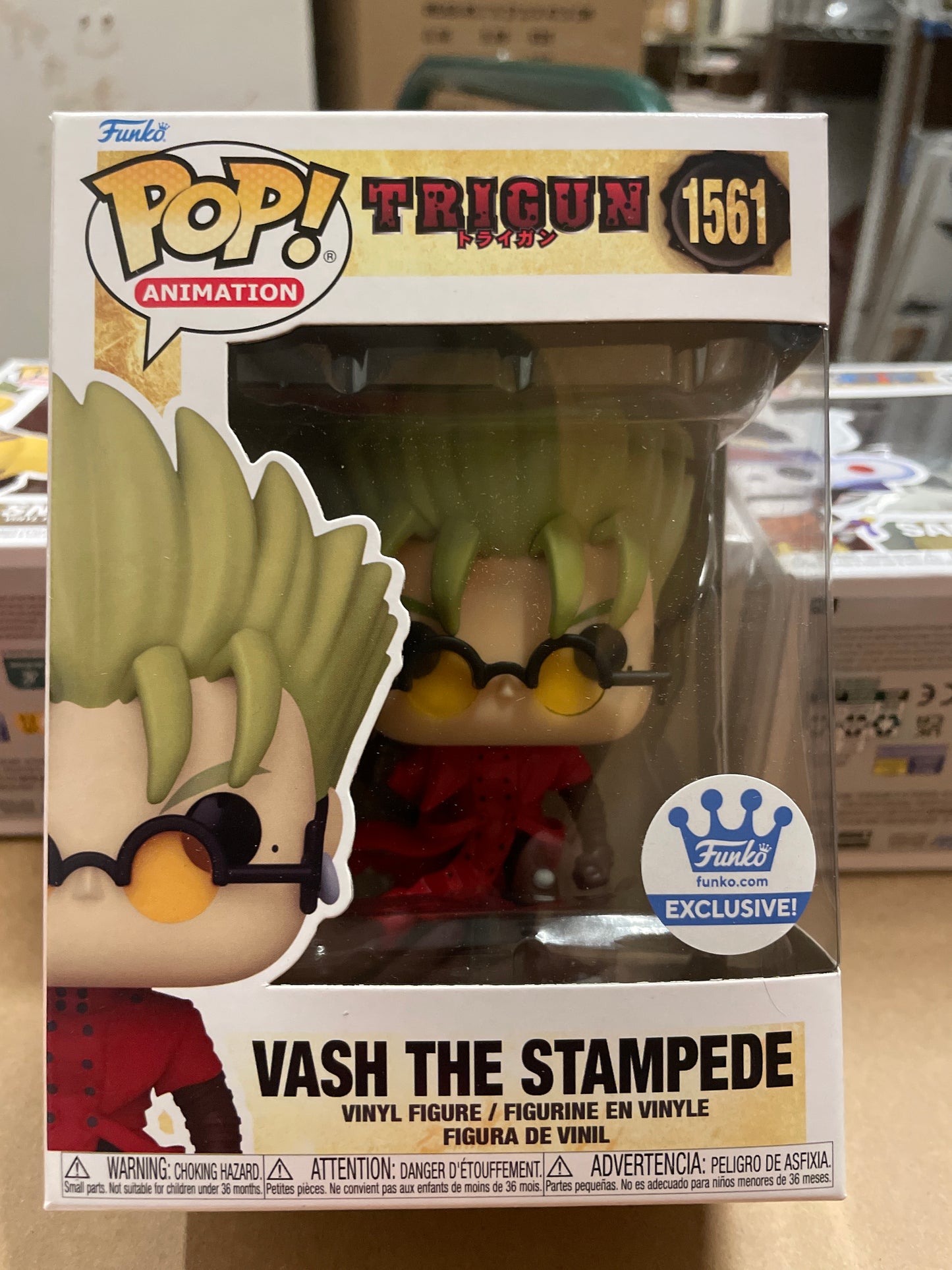 Trigun Vash the stampede 1561 exclusive funko pop vinyl figure anime