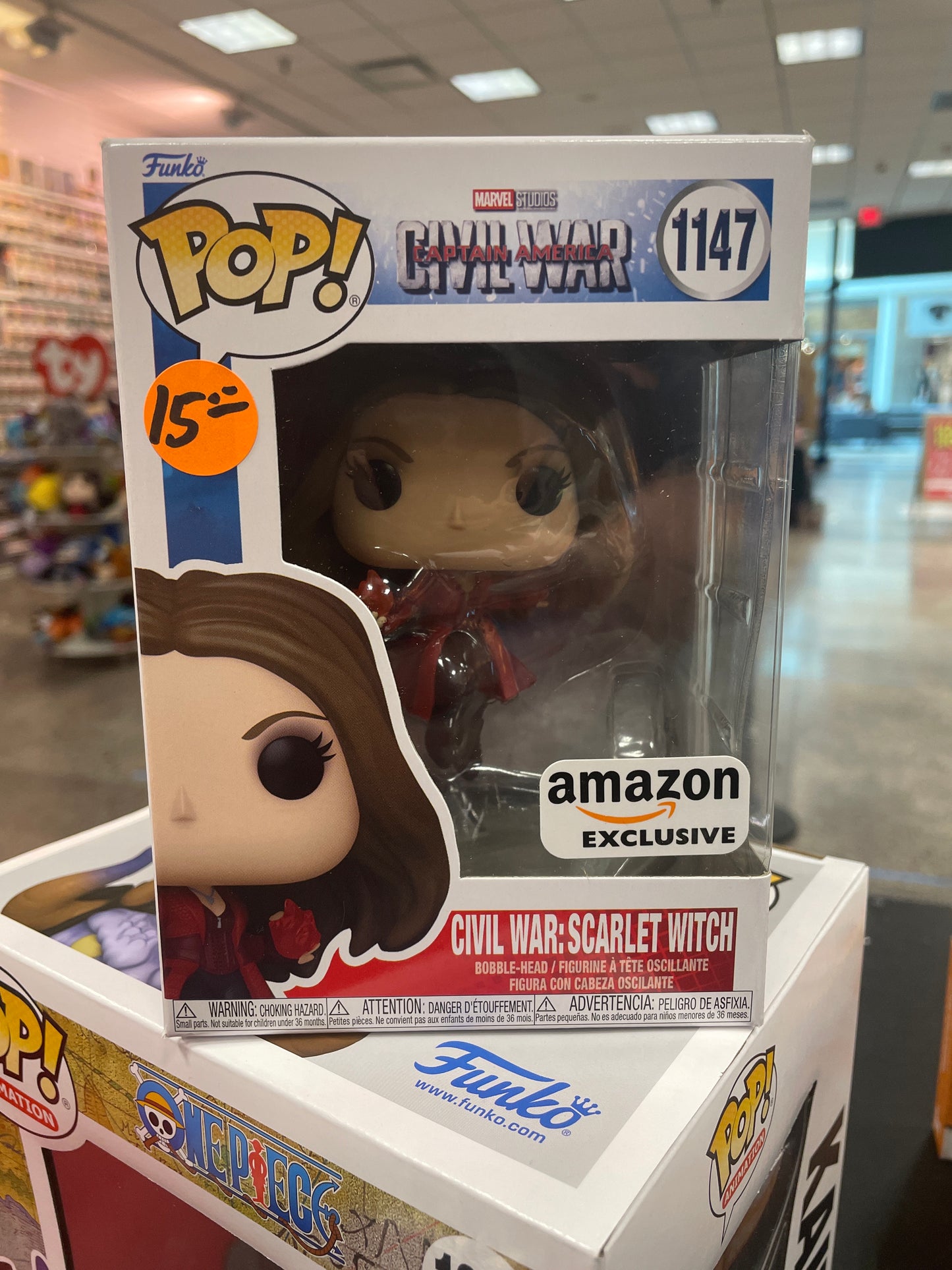 Marvel Civil War: Captain America- Scarlett Witch Amazon Exclusive # 1147 Funko vinyl figure