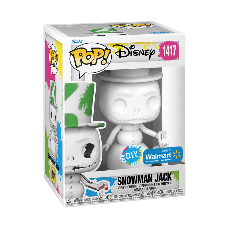 NBC Nightmare before Christmas Snowman Jack 1417 DIY Exclusive Funko POP! Figure Disney