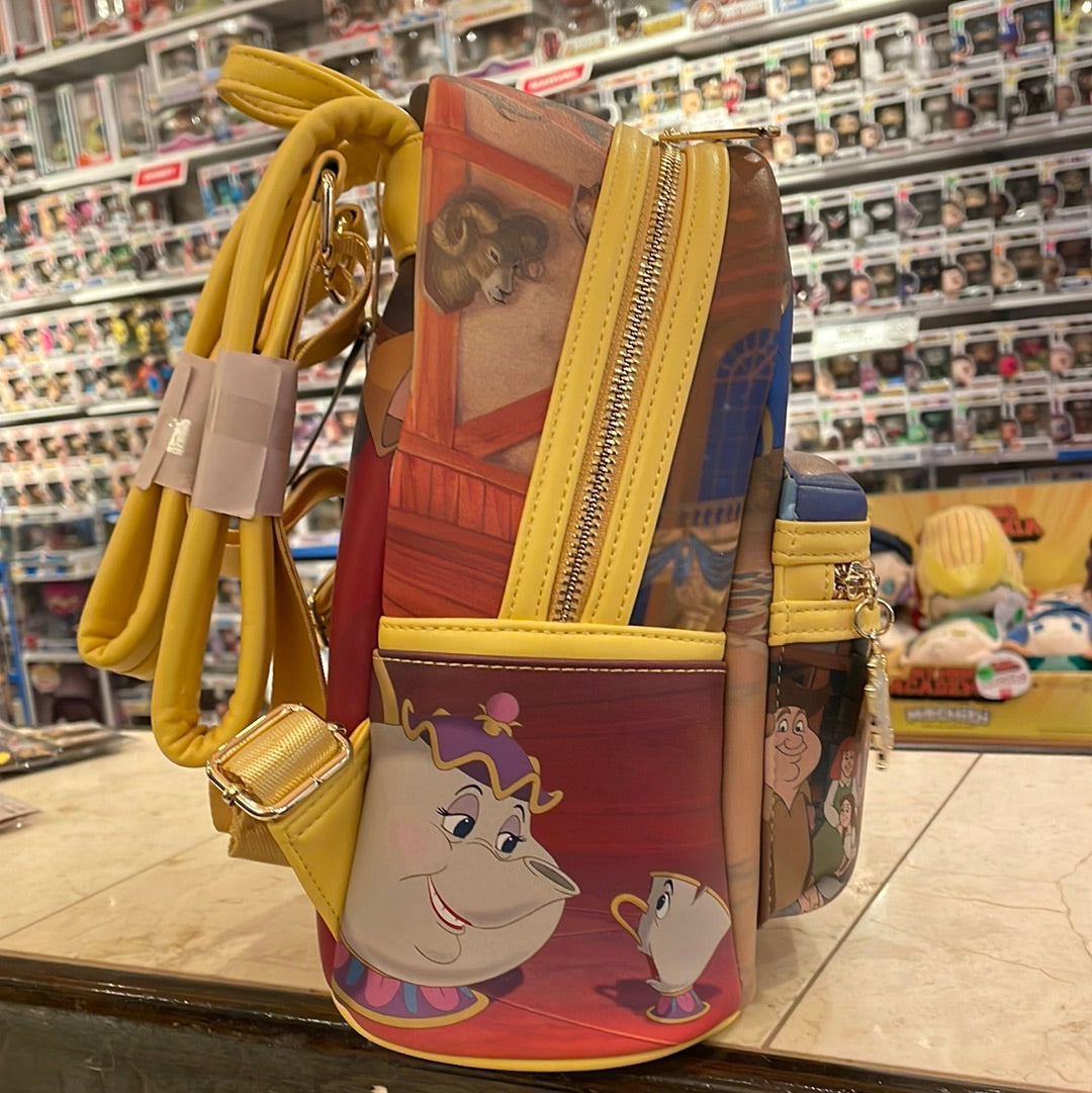 Loungefly beauty and the beast mini backpack