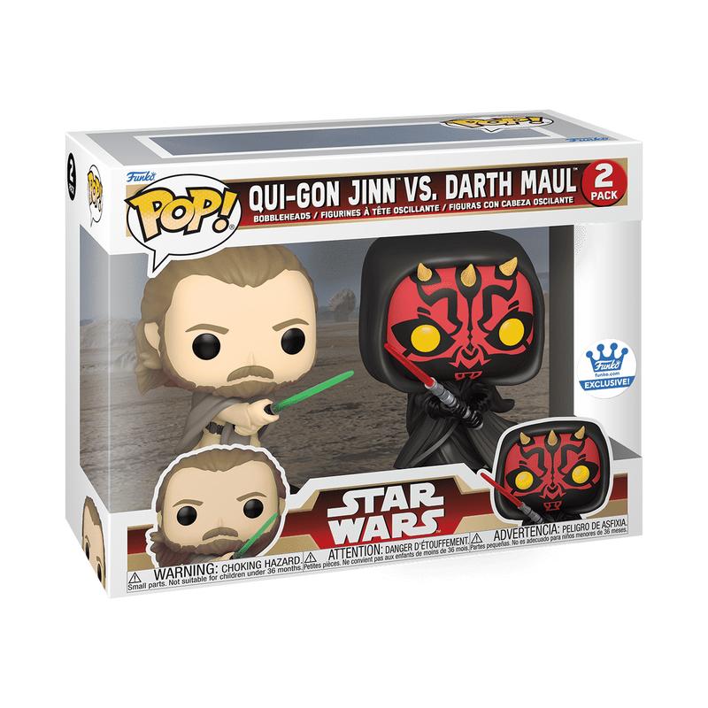 Star Wars Darth Maul vs. Qui Gon Jinn 2-Pack- Funko Pop! Vinyl Figure