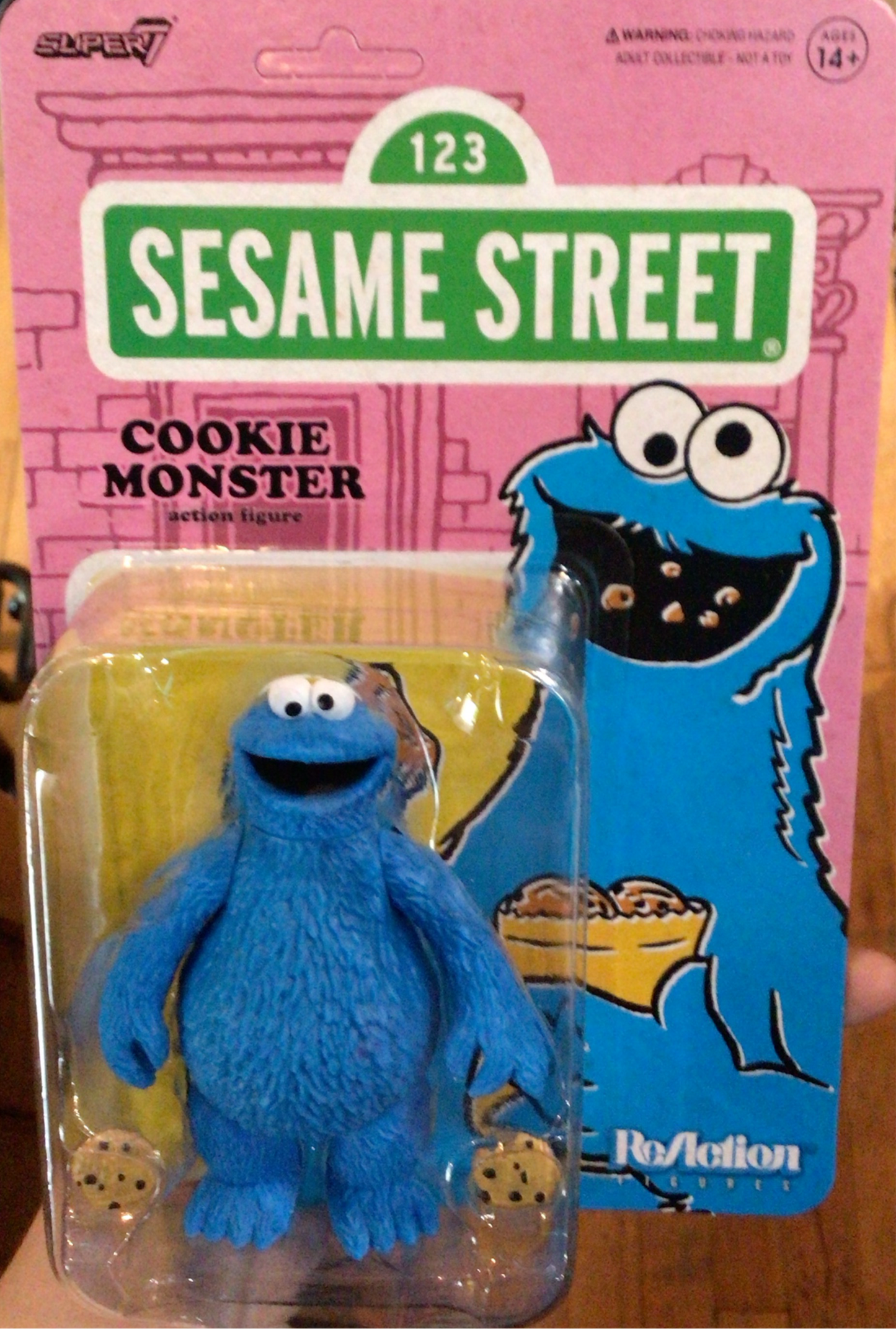Super7 - Sesame Street REACTION FIGURE - Cookie Monster