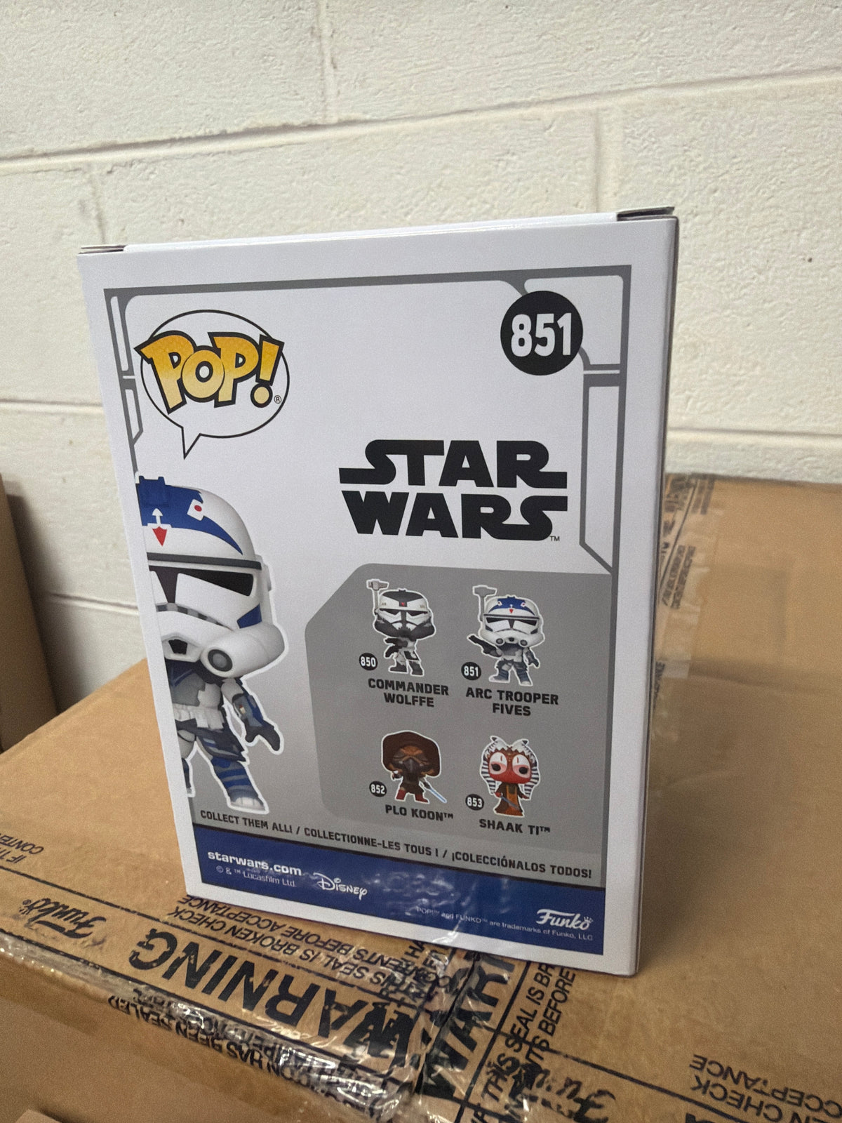 Star Wars clone Arc Trooper Fives 851 Funko Pop! Vinyl Figure