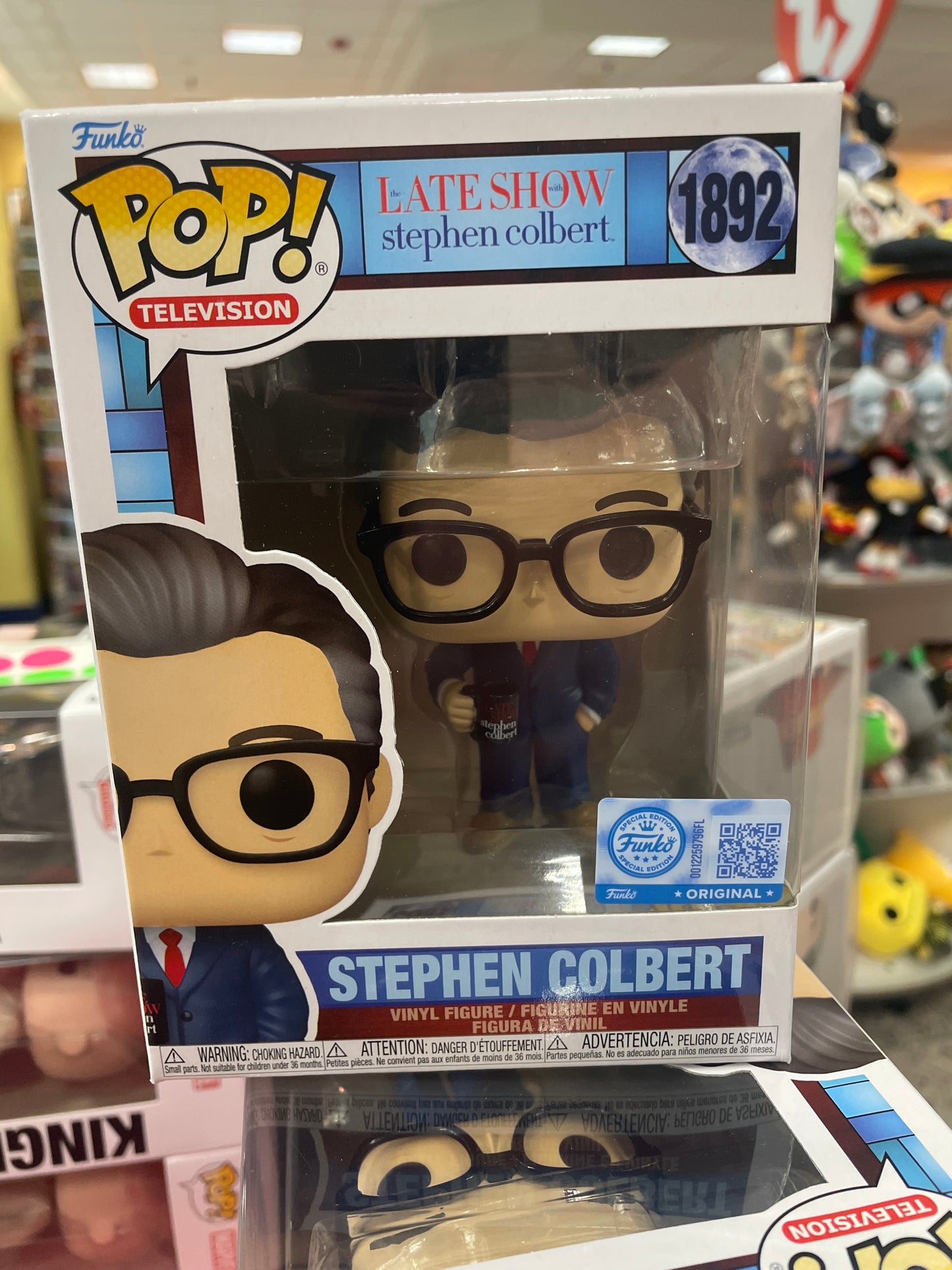 Late Show W/Stephen Colbert- Stephen Colbert 1892 Funko Pop! Vinyl figure icons