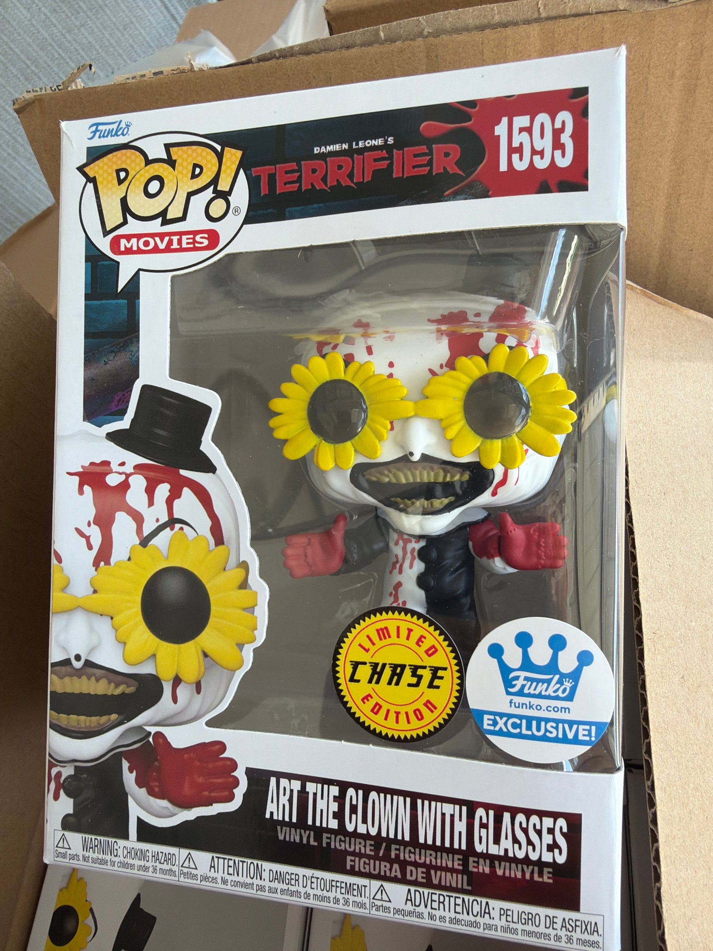 Terrifier Art the Clown 1593 exclusive Funko Pop! Vinyl Figure movies
