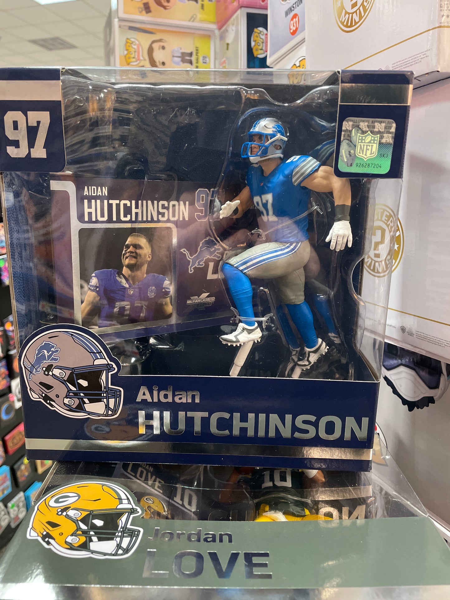 NFL SportsPicks 2024 Wave Aidan Hutchinson 7-Inch Scale McFarlane Toys
