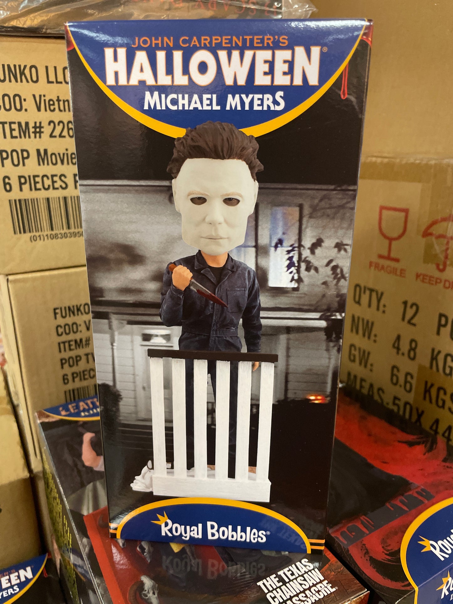 Halloween michael Myers head Bobble head Royal bobbles