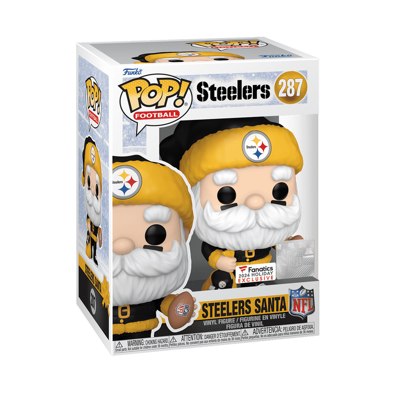 NFL Steelers Santa 287 Funko Pop! Vinyl Figure sports