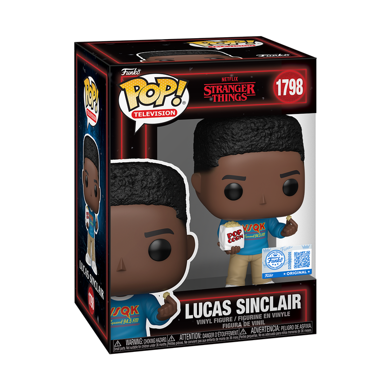 Stranger Things 5 Lucas with Popcorn 1798 Funko Pop! Vinyl Figure television