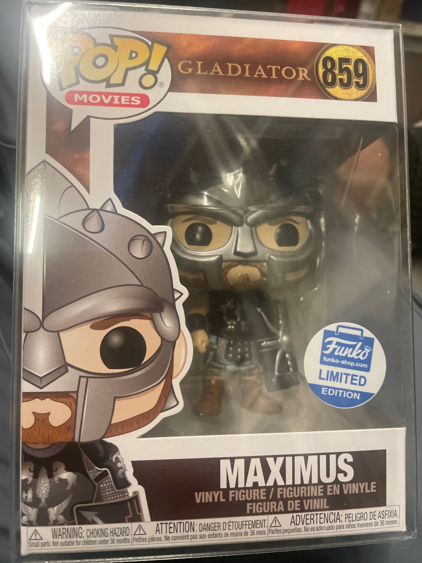 Gladiator Maximus 859 exclusive Funko Pop! Vinyl figure movie