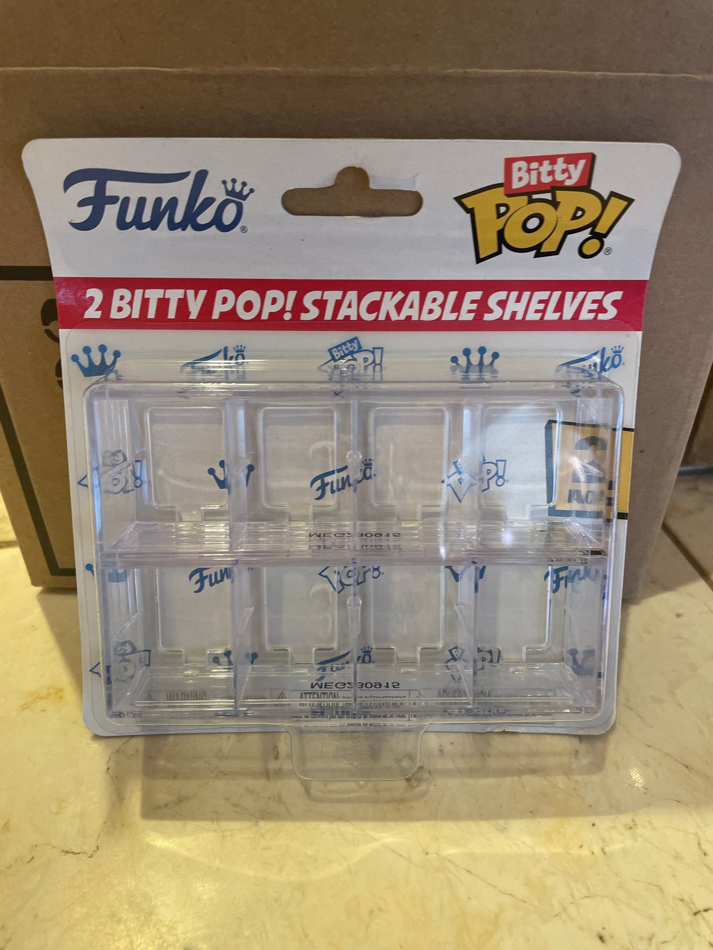 Funko bitty pops stackable shelves 2 pack