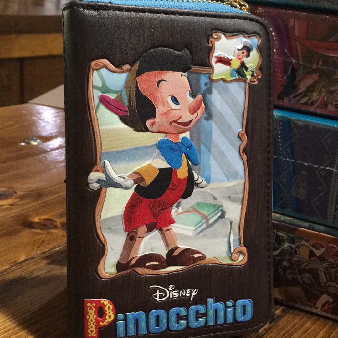 Pinocchio book Jiminy Cricket Wallet by Loungefly Disney