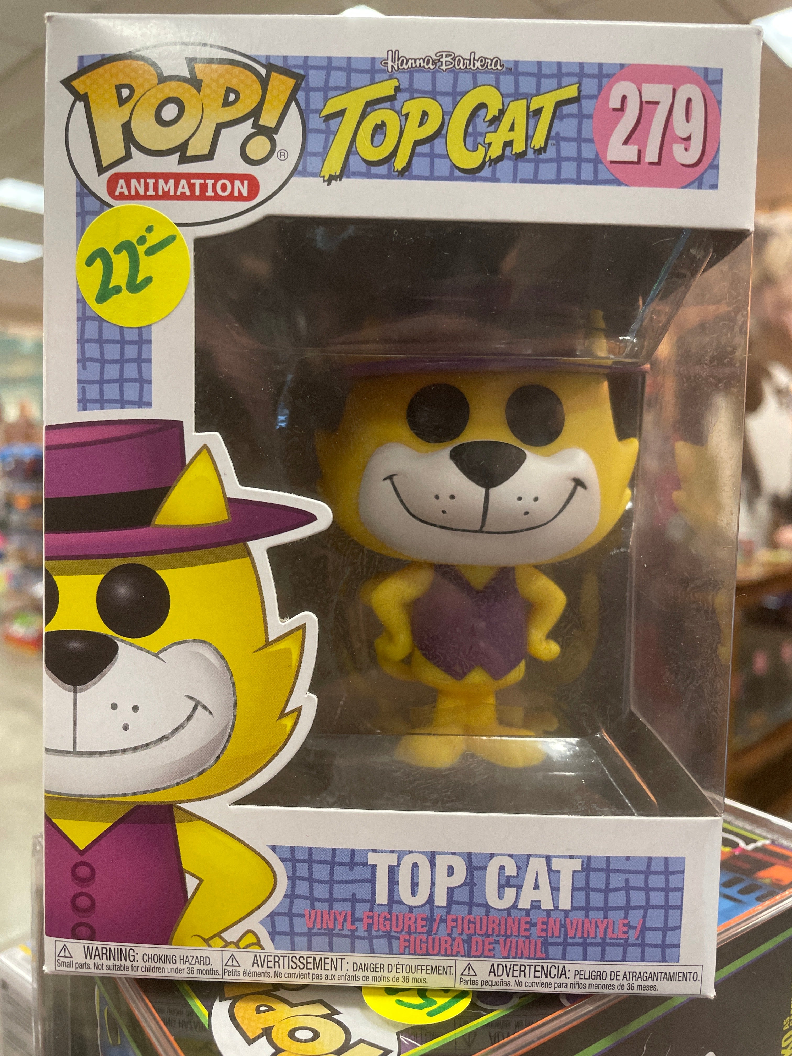Top Cat #279 hanna barbara Funko Pop! vinyl figure cartoon – Tall