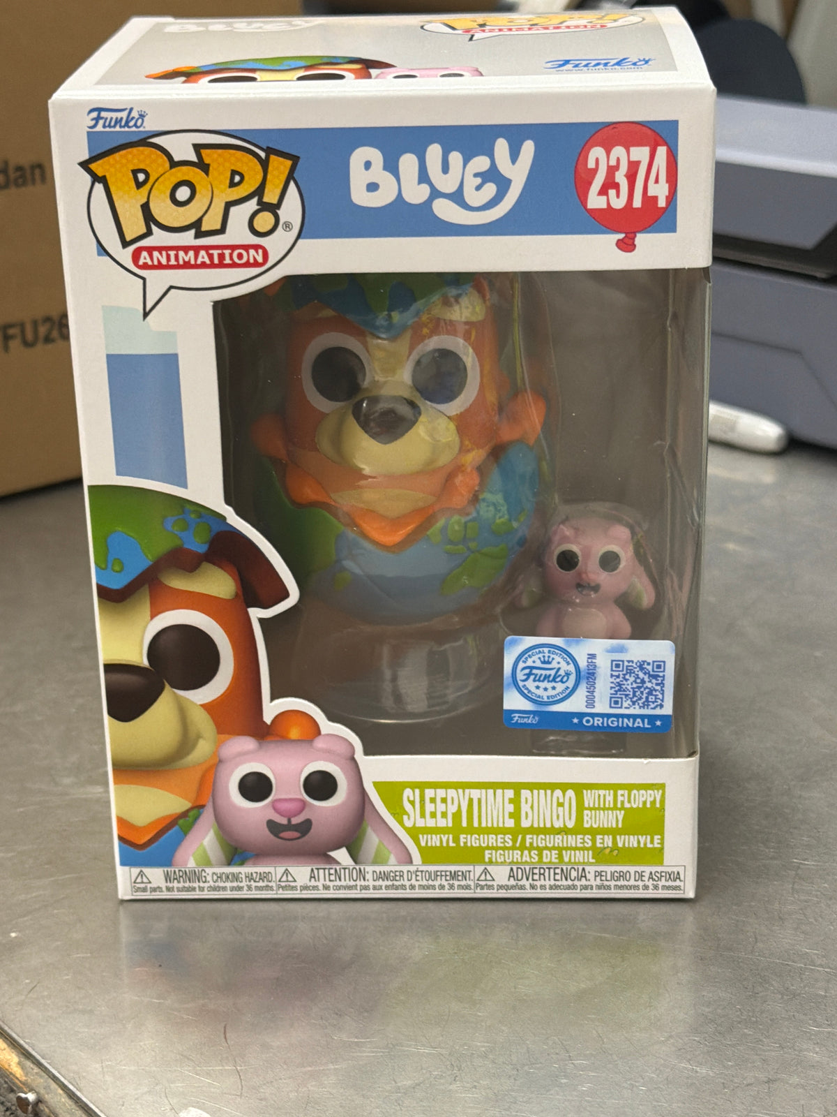 Bluey Sleepytime Bingo w floopy 2374 Funko Pop! Vinyl figure cartoon