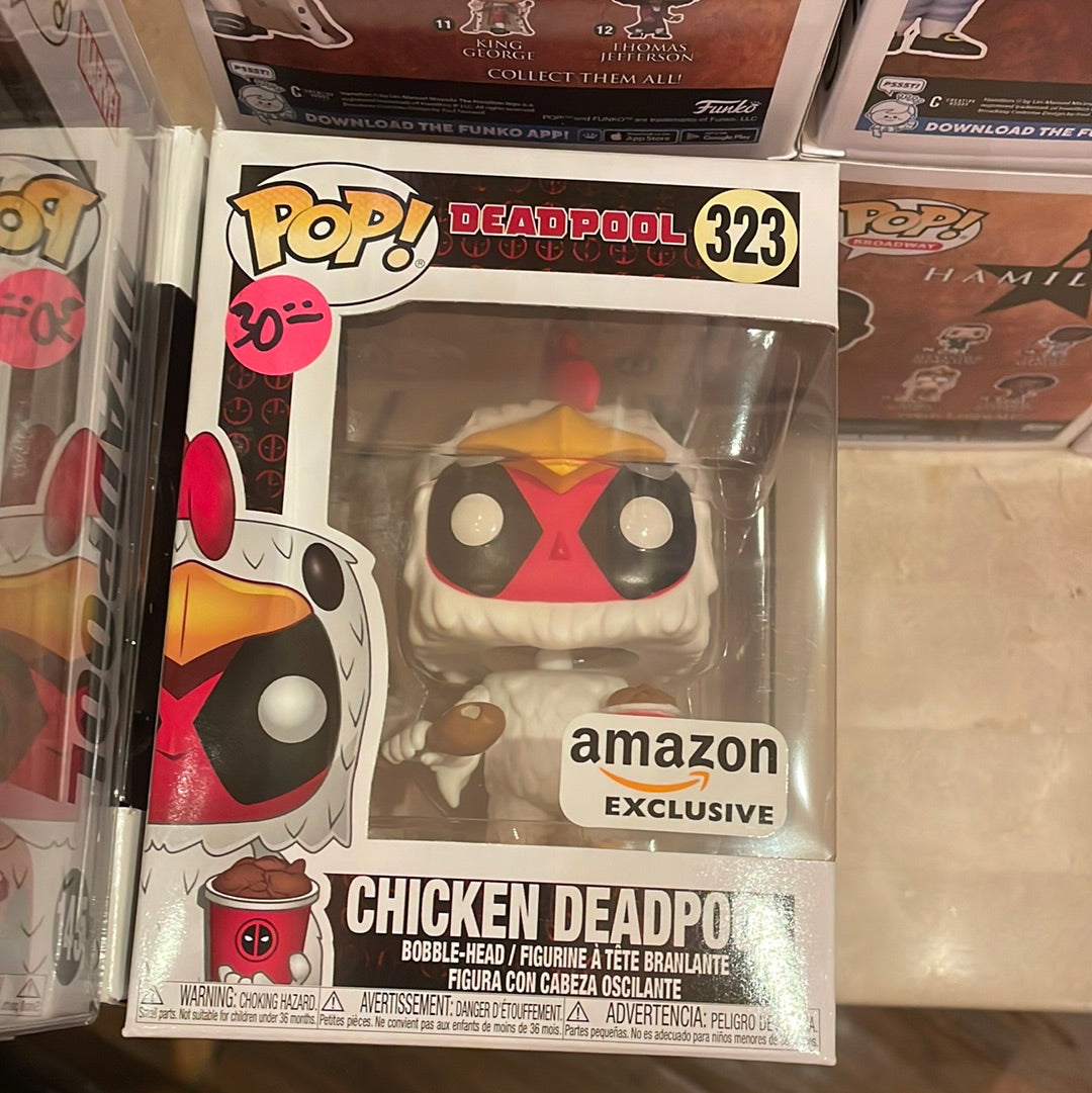 Marvel - Deadpool with Chicken suit 323- Exclusive Funko Pop! Vinyl Figure