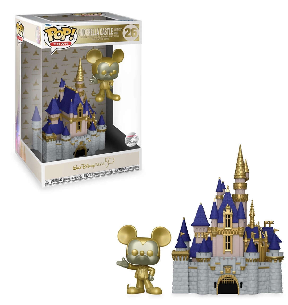 Disney WDW 50th - Cinderella Castle & Mickey #26 - Funko Pop! Town