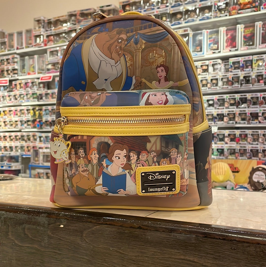 Loungefly beauty and the beast mini backpack