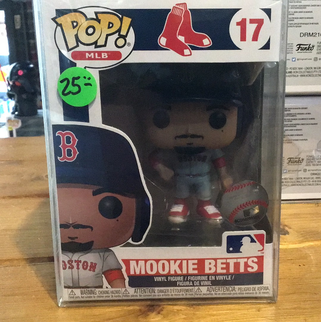Mookie Betts 17 (Gray Jersey) Red Sox Funko Pop! Vinyl Figure